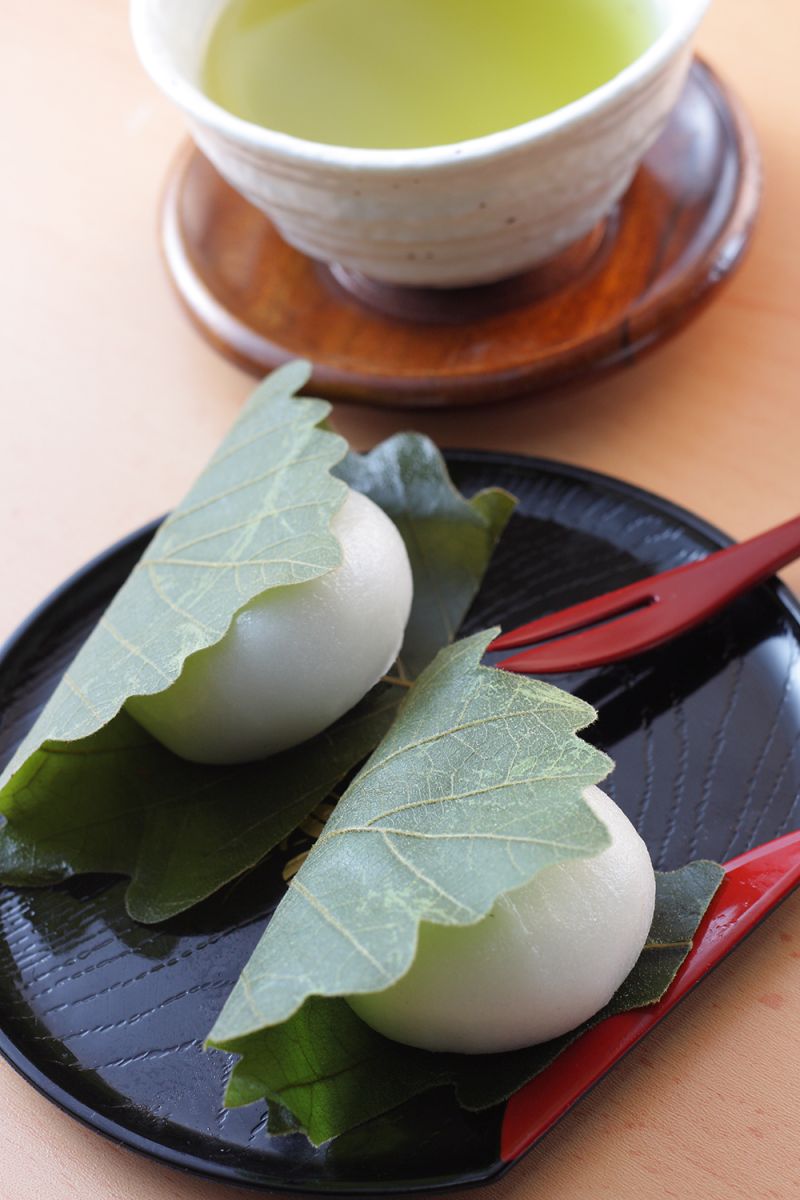 bánh dầy Kashiwamochi trong ngày Tết Thiếu nhi